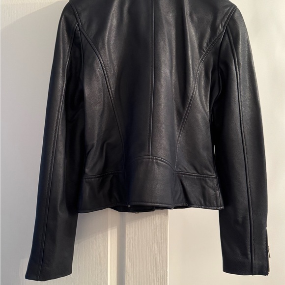 Lamarque HARPER FITTED LEATHER BIKER JACKET M - Picture 7 of 8